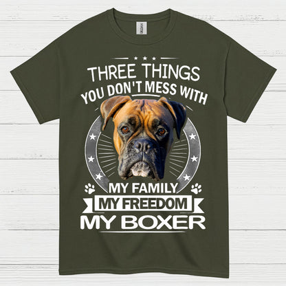 My Family My Freedom My Boxer T Shirt