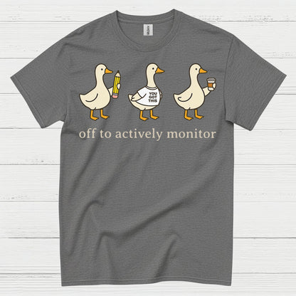 Ducks in Action Teacher T Shirt