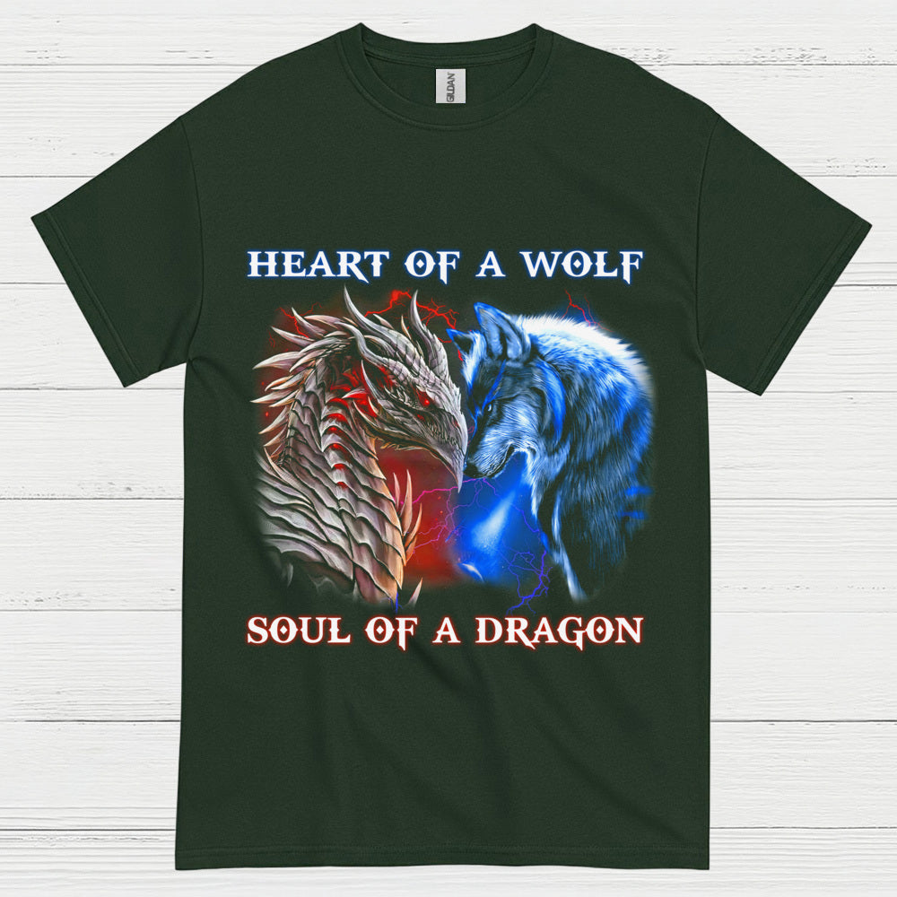 Wolf And Dragon Spirit T Shirt