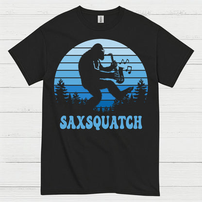 Saxsquatch Bigfoot Saxophone T Shirt