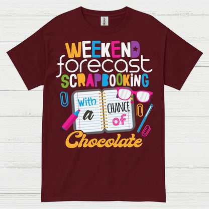 Weekend Forecast Crafting Scrapbooking T Shirt