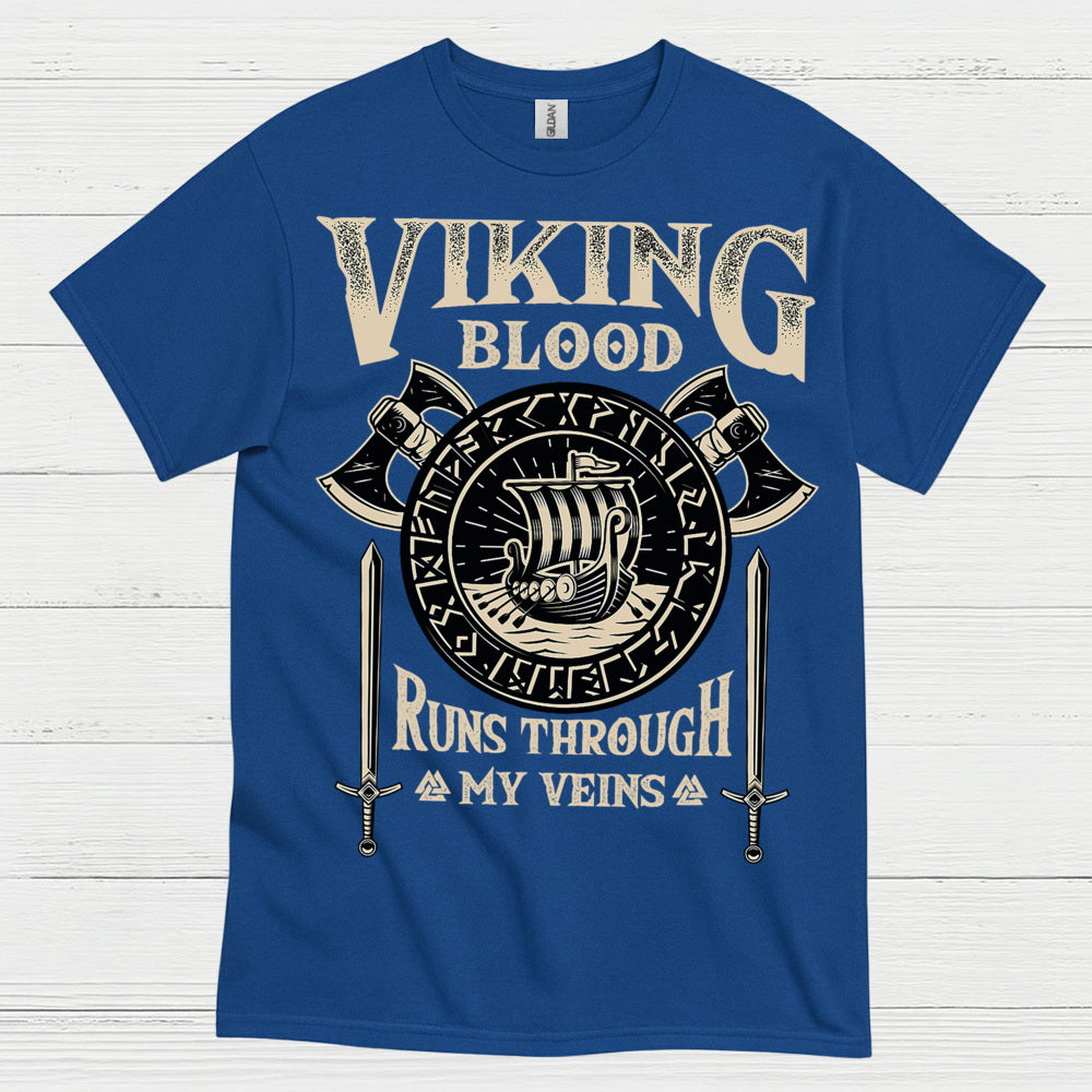Viking Blood Runs Through My Veins T Shirt
