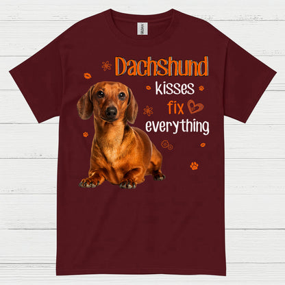 Dachshund Mama Tie Dye Silhouette T Shirt