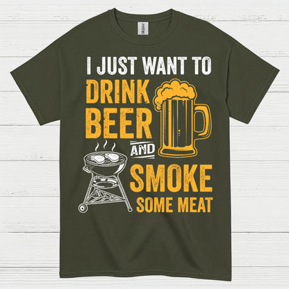 Drink Beer And Smoke Some Meat T Shirt