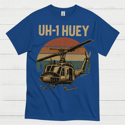 UH-1 Huey Vintage Military Helicopter T Shirt