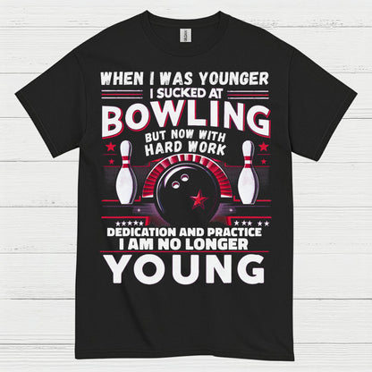 Bowling No Longer Young Funny T Shirt