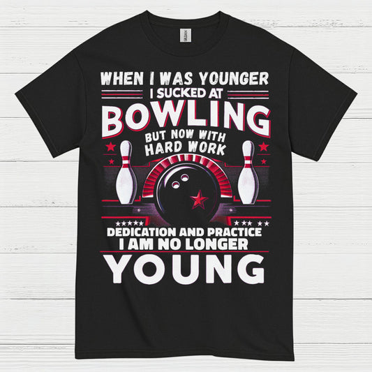 Bowling No Longer Young Funny T Shirt