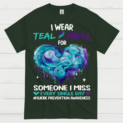 I Wear Teal Purple Someone I Miss T Shirt