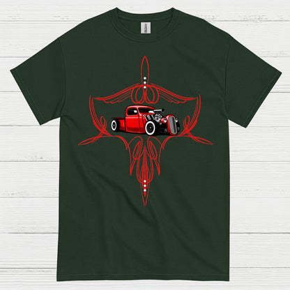 Classic Pinstripe Hot Rod T Shirt