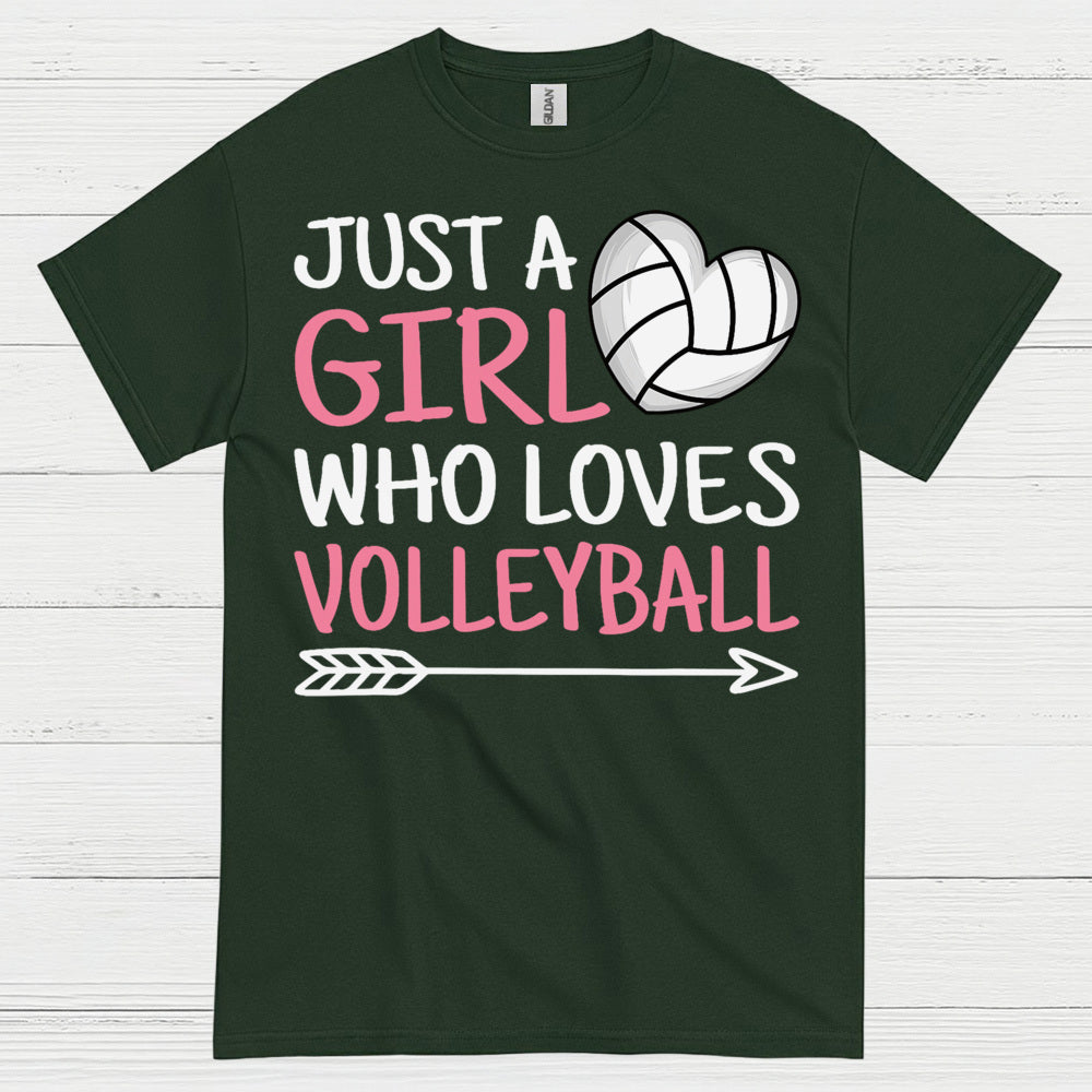 Just A Girl Who Loves Volleyball T Shirt