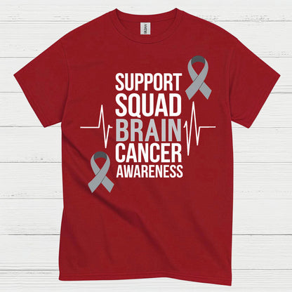 Support Squad Brain Cancer Awareness T Shirt