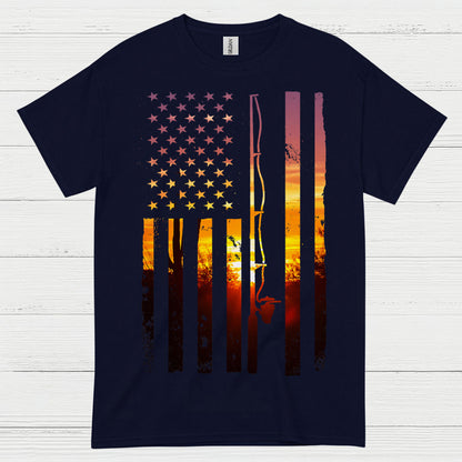 American Flag Fishing T Shirt