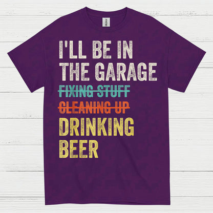 Garage Time Means Drinking Beer T Shirt