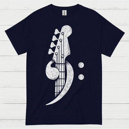 Bass Clef Guitar Art T Shirt