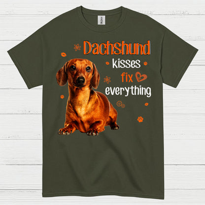 Dachshund Kisses Fix Everything T Shirt