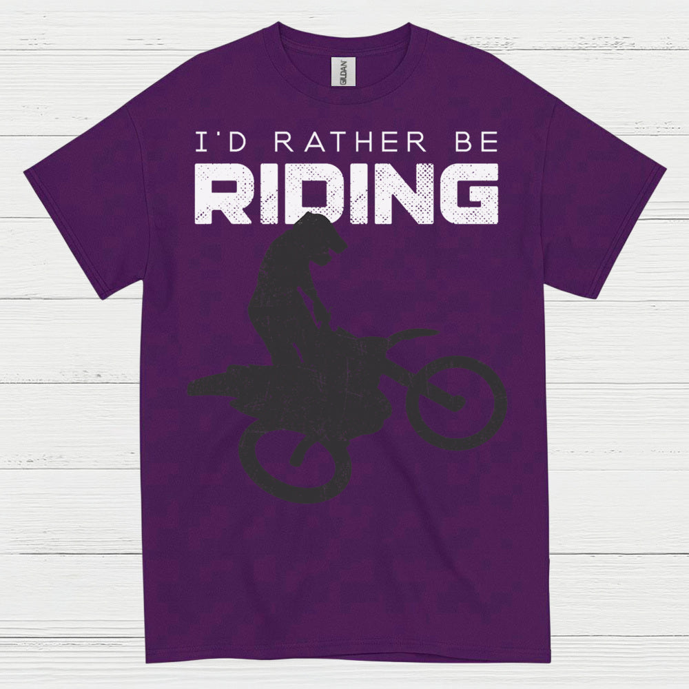 Id Rather Be Riding Dirt Bike T Shirt