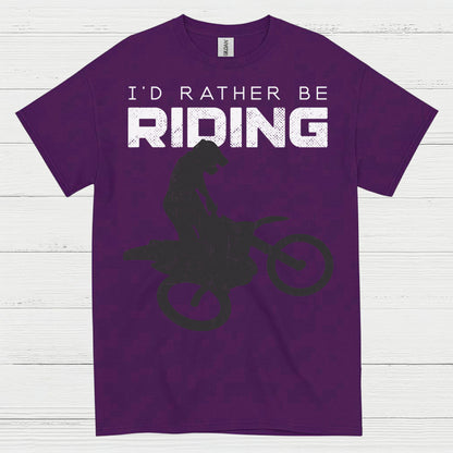 Id Rather Be Riding Dirt Bike T Shirt