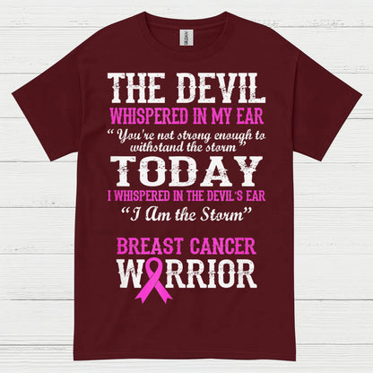 Breast Cancer Warrior I Am The Storm T Shirt