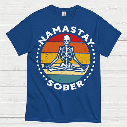 Namastay Sober Skeleton T Shirt