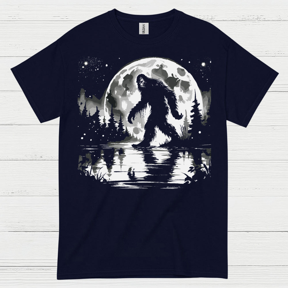 Moonlight Bigfoot Forest T Shirt