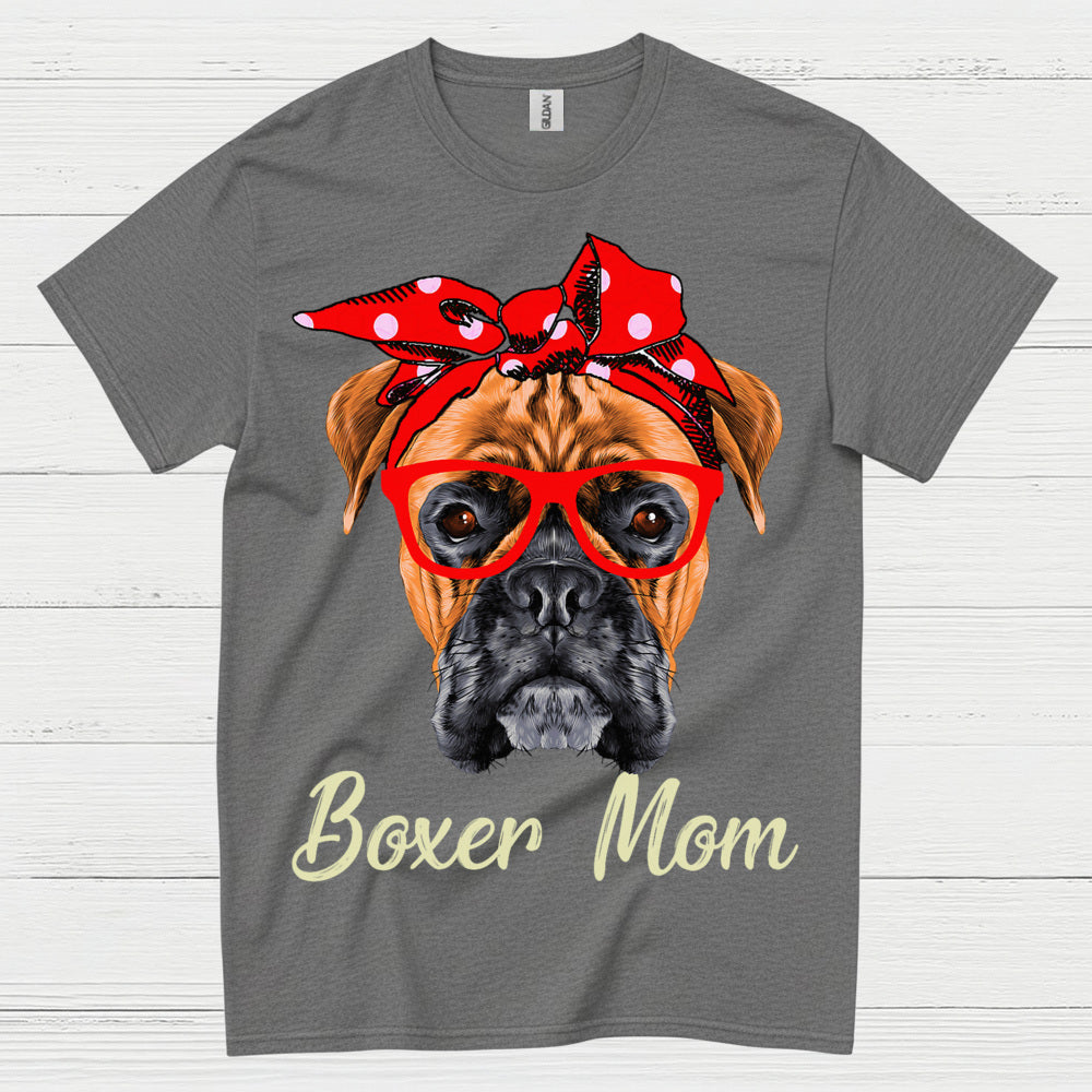 Boxer Mom Cute Dog T Shirt