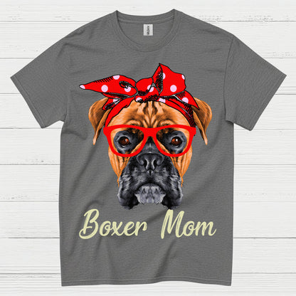 Boxer Mom Cute Dog T Shirt