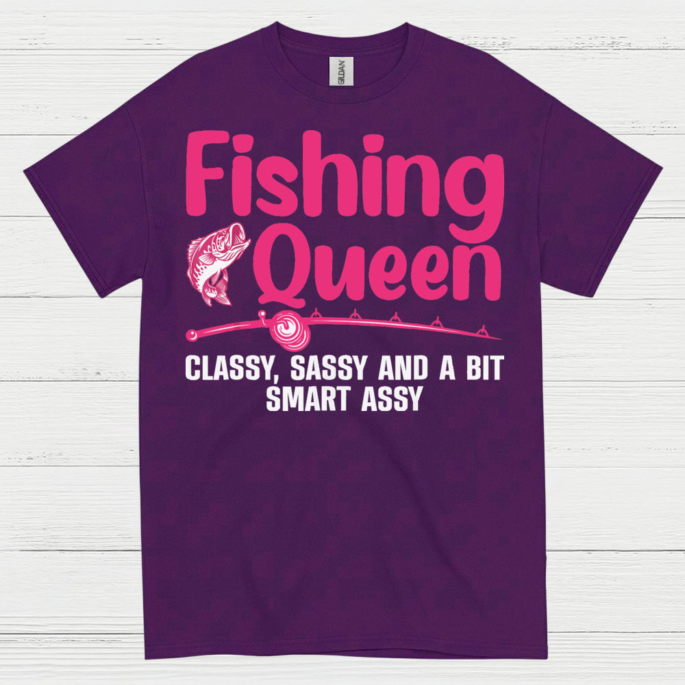Fishing Queen Funny T Shirt