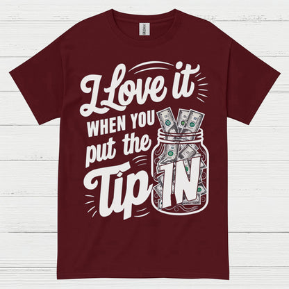 Tip Jar Love Bartender Humor T Shirt