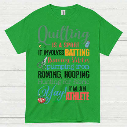 Quilting Is A Sport Humor T Shirt