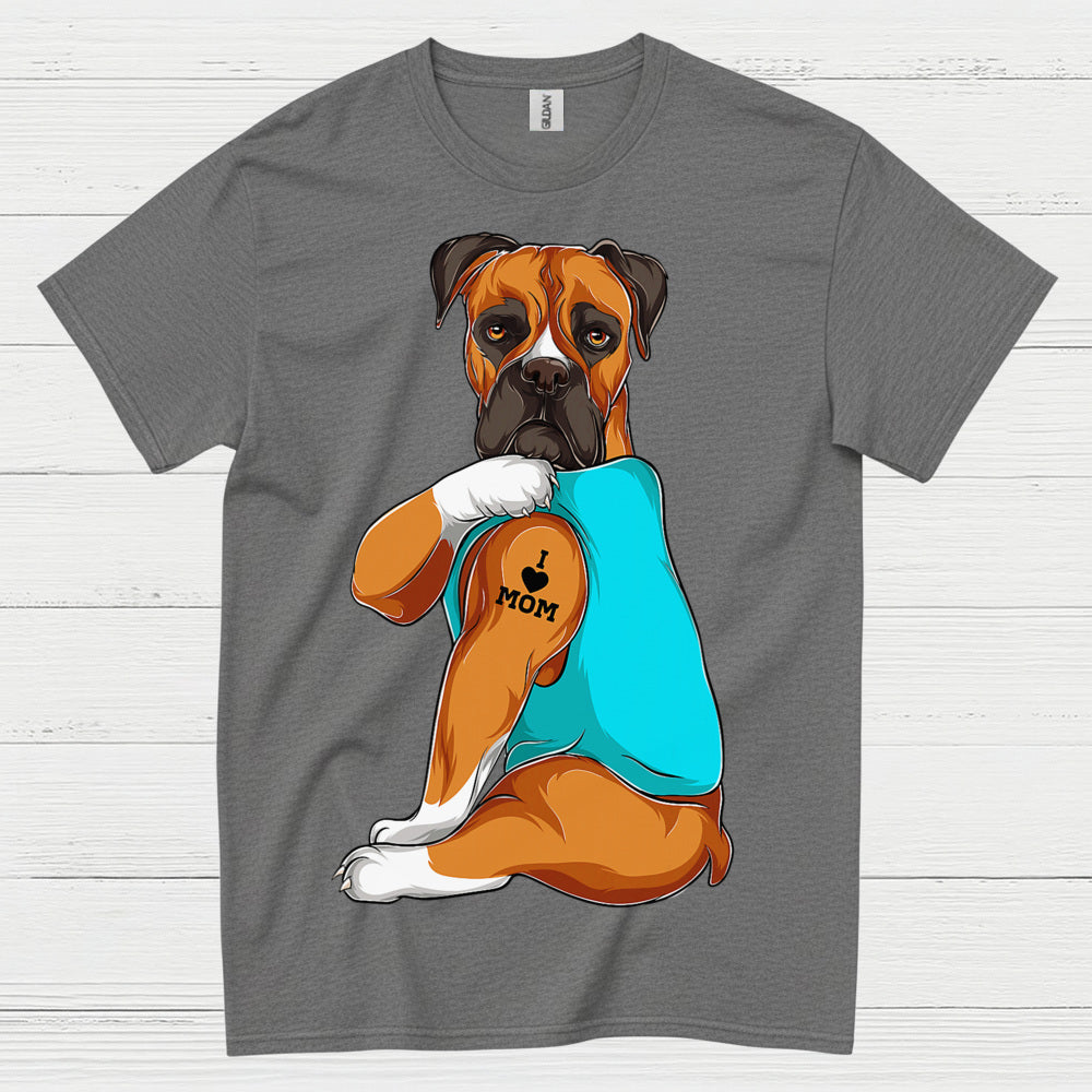Boxer Mom Tattoo Paw T Shirt