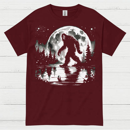 Moonlight Bigfoot Forest T Shirt