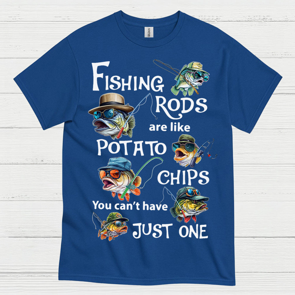 Fishing Rods Potato Chips T Shirt