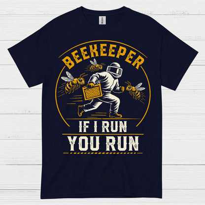 Beekeeper Running From Bees T Shirt