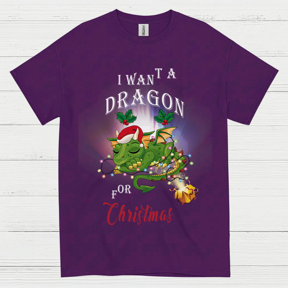 Christmas Dragon Wish T Shirt