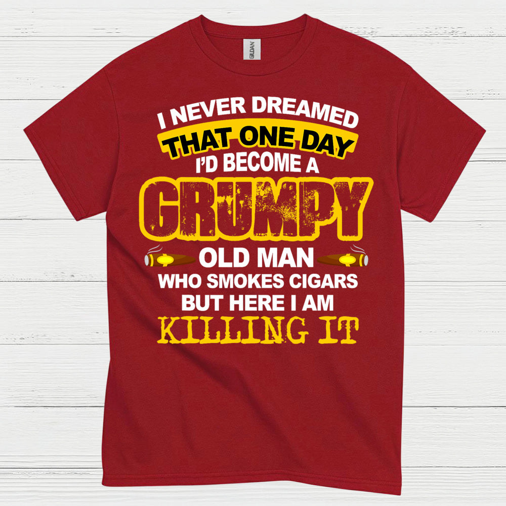 Grumpy Old Man Who Smokes Cigars T Shirt