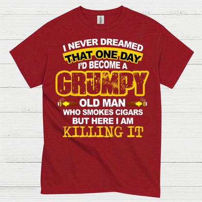 Grumpy Old Man Who Smokes Cigars T Shirt