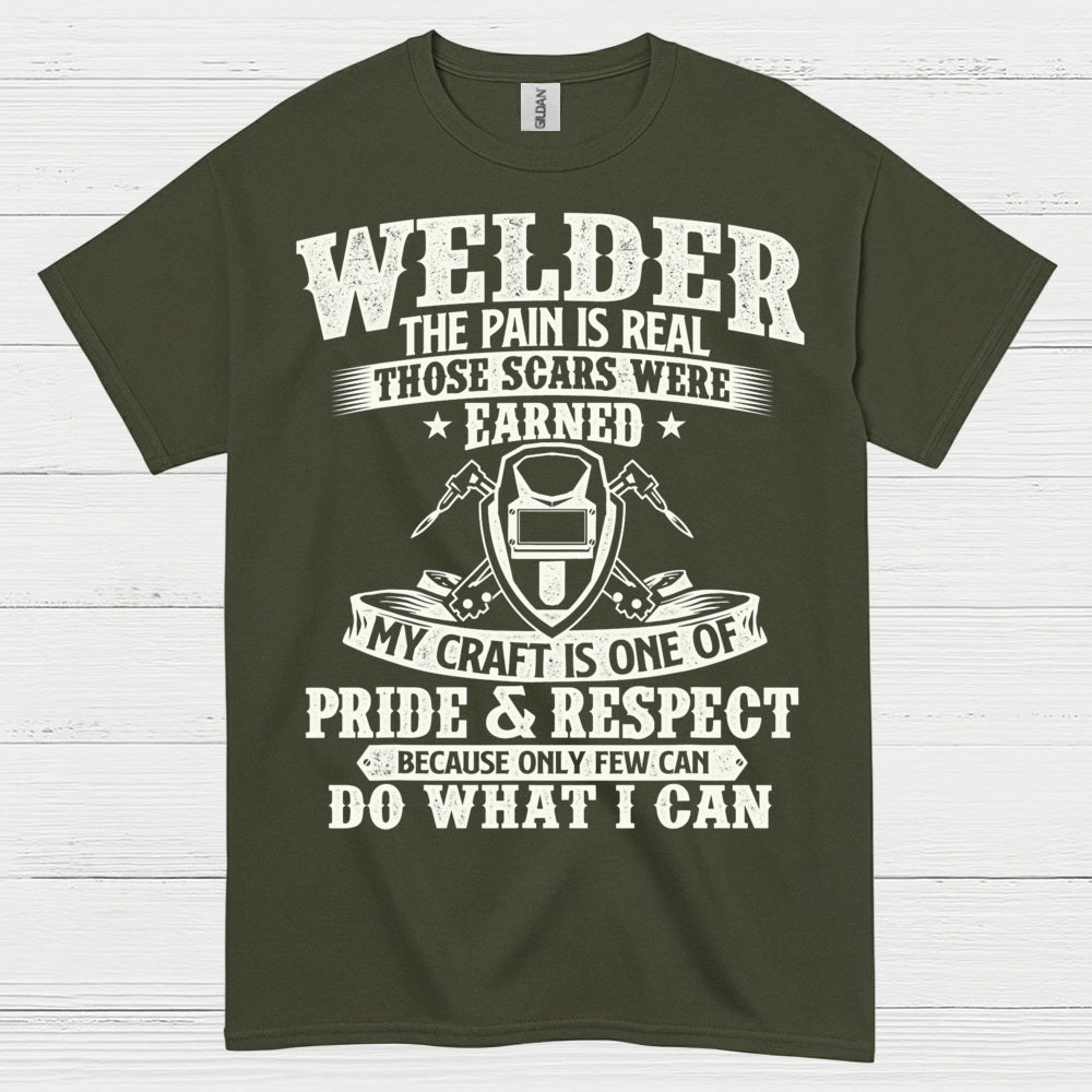 Welder Pride And Respect T Shirt