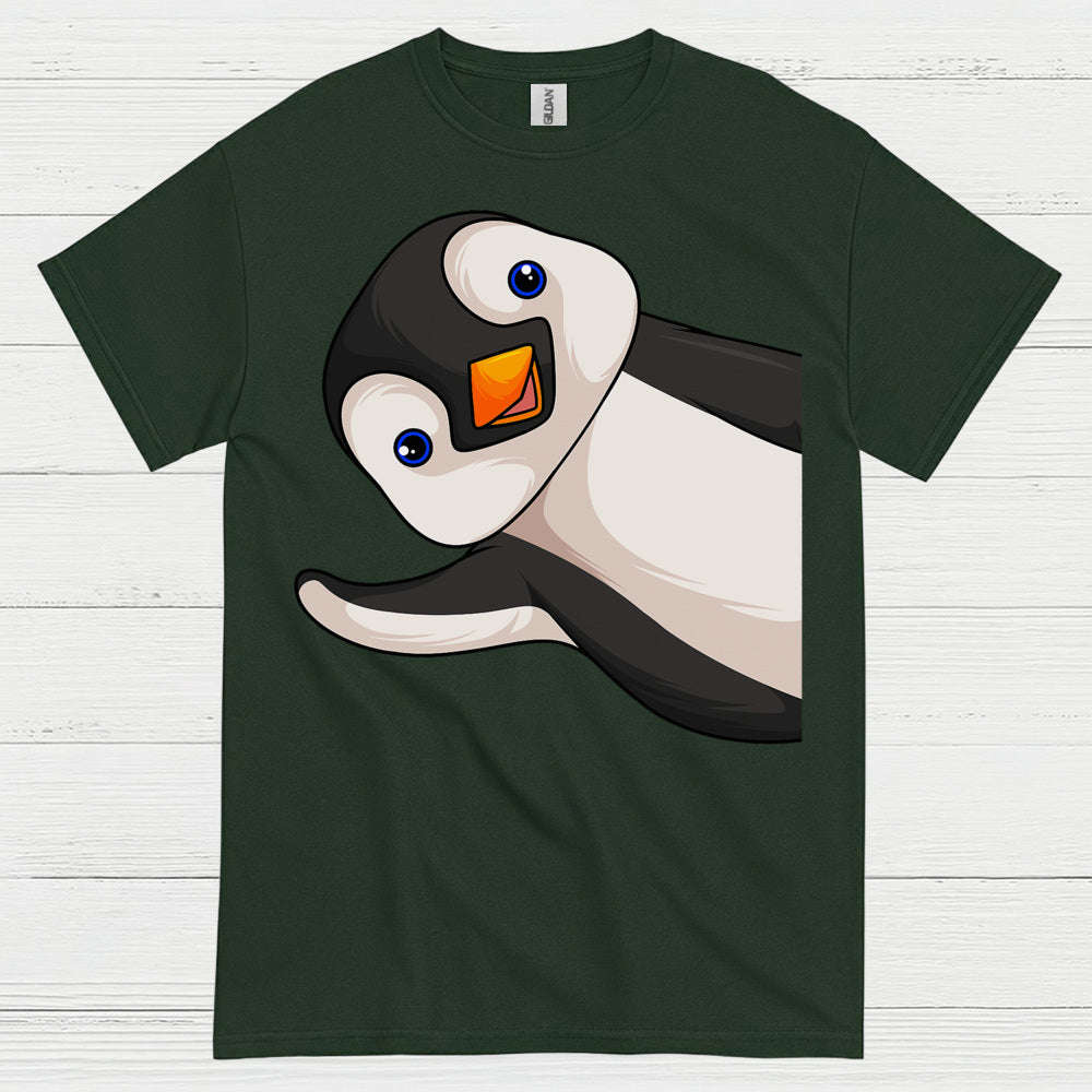 Peekaboo Penguin Cute Graphic T Shirt