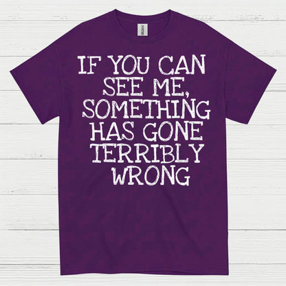 If You Can See Me Something Has Gone Wrong T Shirt