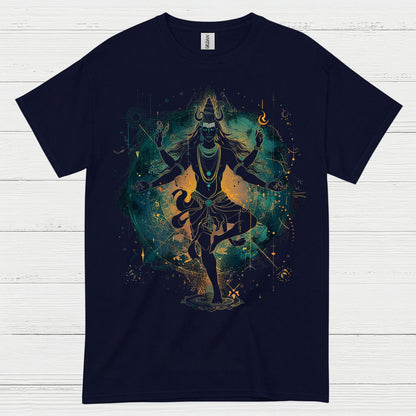 Cosmic Shiva Meditation Art T Shirt