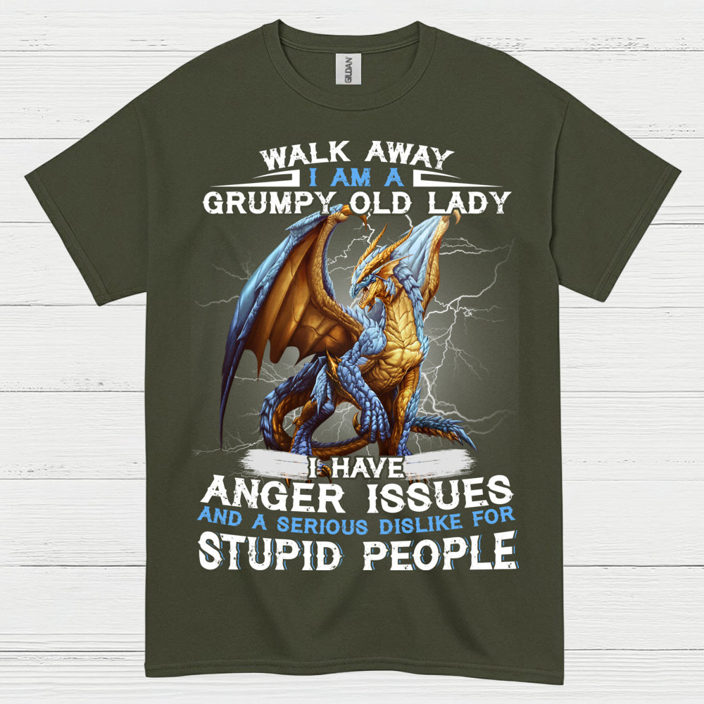 Grumpy Old Lady Dragon T Shirt