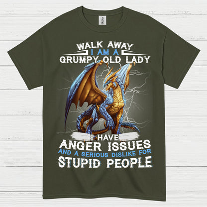 Grumpy Old Lady Dragon T Shirt