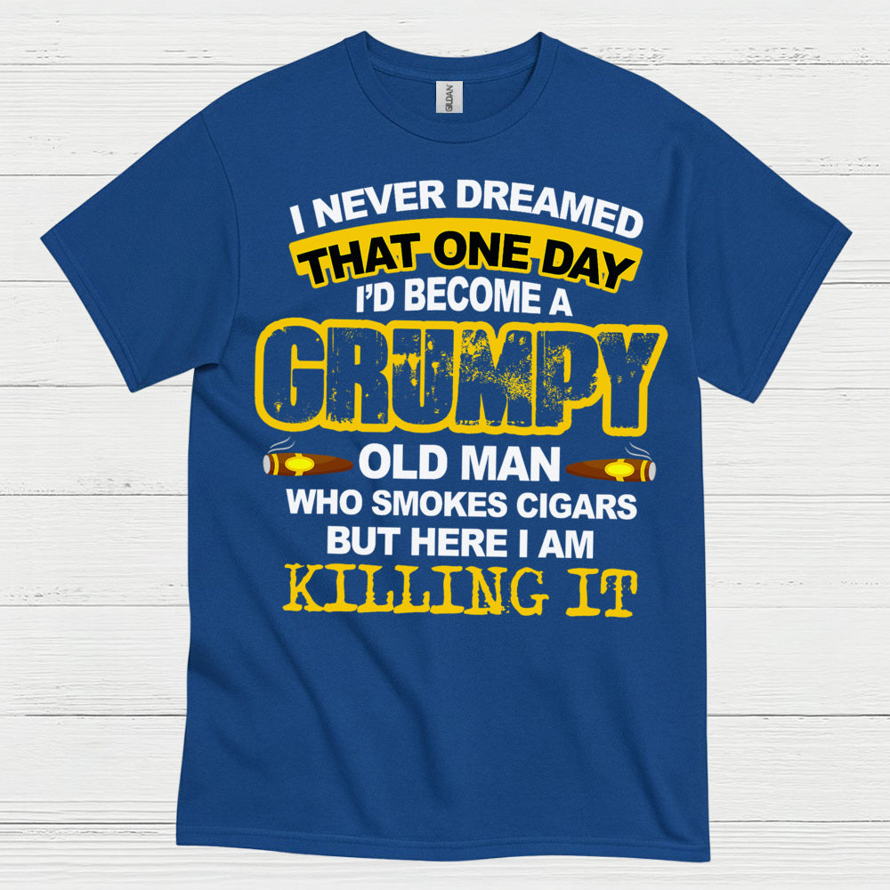 Grumpy Old Man Who Smokes Cigars T Shirt