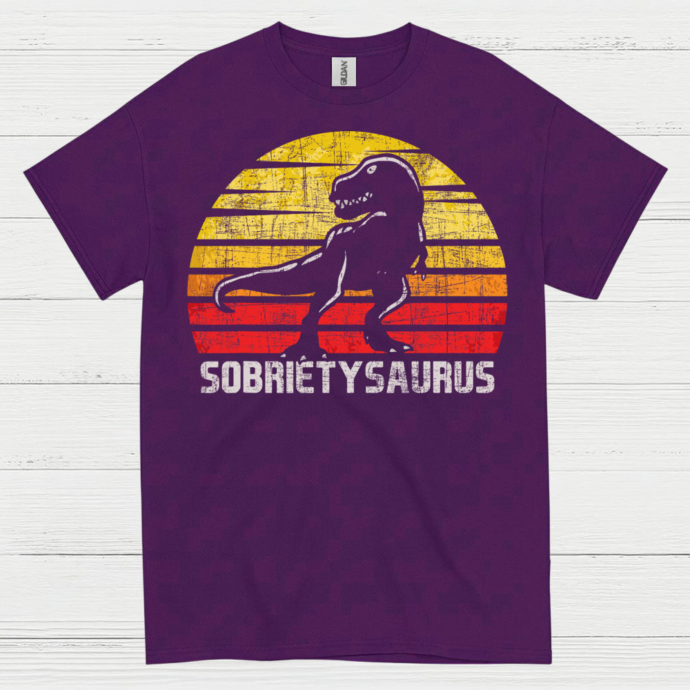 Sobrietysaurus Dinosaur Recovery T Shirt