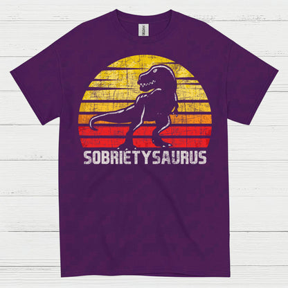 Sobrietysaurus Dinosaur Recovery T Shirt