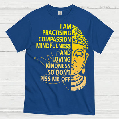 Practicing Compassion Mindfulness Buddha T Shirt