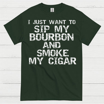 I Just Want To Sip My Bourbon Quote T Shirt