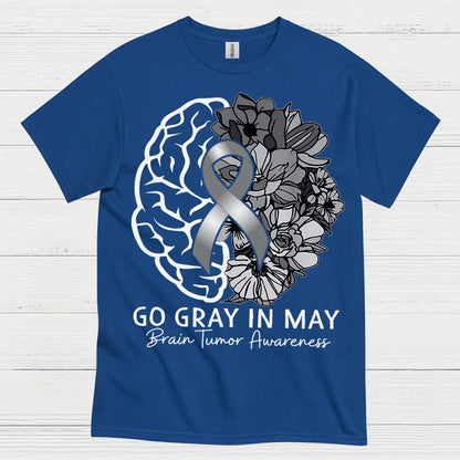 Go Gray In May Brain Tumor Awareness T Shirt