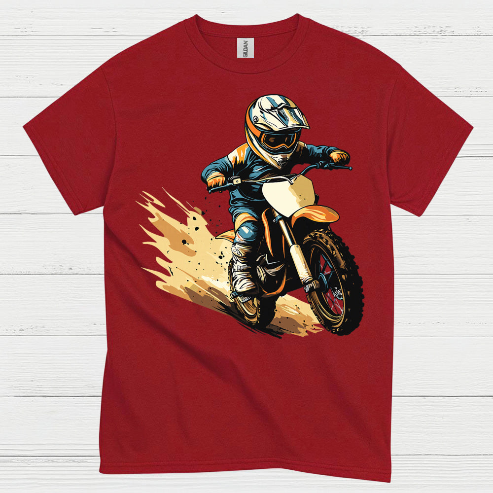 Motocross Action Rider Graphic T Shirt