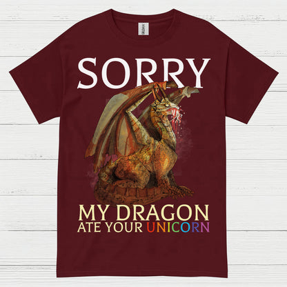 Sorry My Dragon Ate Your Unicorn T Shirt